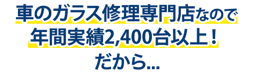 株式会社西谷硝子は年間実績2,400台以上！だから…